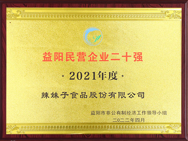 益陽民營(yíng)企業(yè)二十強(qiáng)2021年度